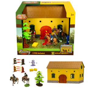 Harvest Period Equestrian Barn & Riding Playset