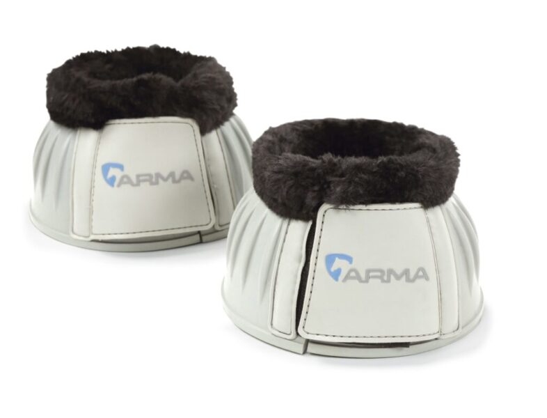Shires ARMA Fleece Over Reach Boots Grey