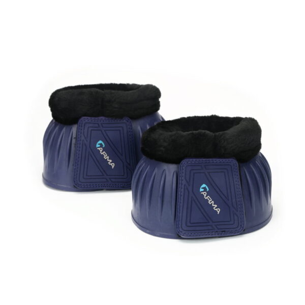 Shires ARMA Fleece Over Reach Boots Navy
