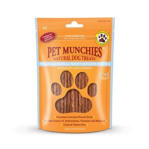 Pet Munchies Wild Salmon & Sweet Potato Sticks 90g