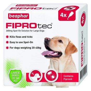 Beaphar FIPROtec Spot-On Dog Large 4 Pipettes