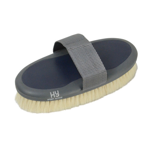 HySport Active Goat Hair Body Brush Midnight Navy