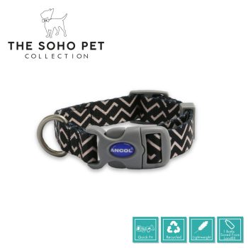 The Soho Collection Zigzag Patterned Collar