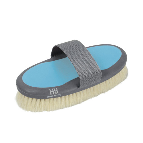 HySport Active Goat Hair Body Brush Sky Blue