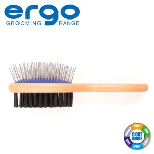 Ancol Ergo Wooden Handle Double Sided Brush