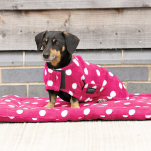 Supreme Products Dotty Fleece Dog Coat Paradise Pink