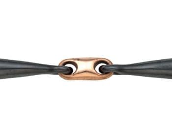 Shires Copper Lozenge Sweet Iron Snaffle