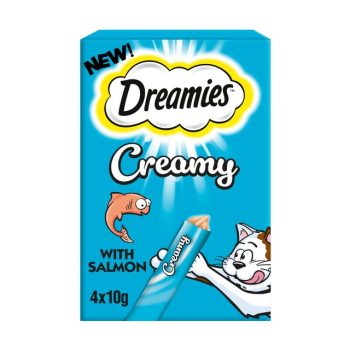 Dreamies Creamy Cat Treats With Salmon 40g