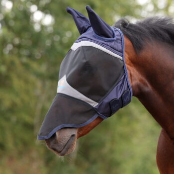 Shires FlyGuard Pro Fine Mesh Fly Mask with Ears & Nose