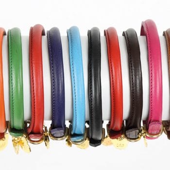 Shires Digby & Fox Rolled Leather Dog Collar