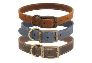 Ancol Timberwolf Leather Collar