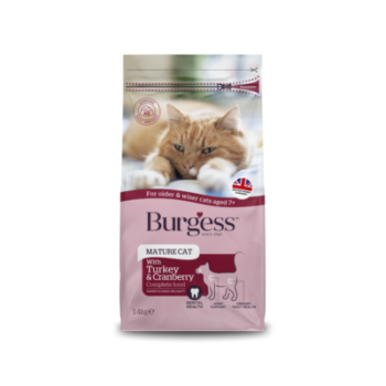 Burgess Mature Cat Turkey & Cranberry 1.4Kg