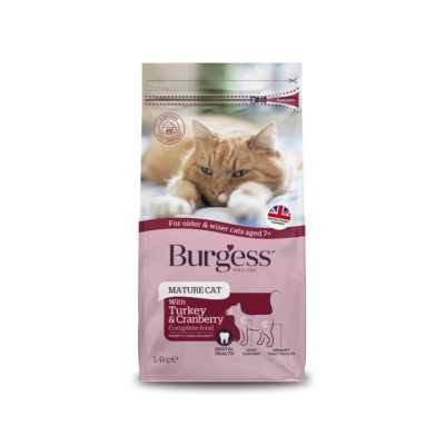 Burgess Mature Cat Turkey & Cranberry 1.4Kg