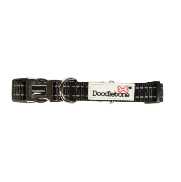 DoodleBone Padded Collar Coal