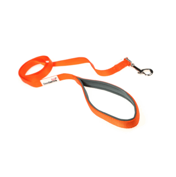 DoodleBone Padded Lead Tangerine