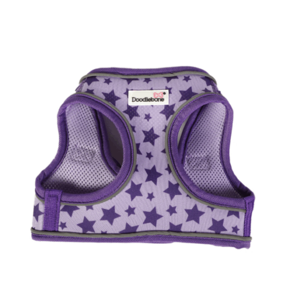 Doodlebone Snappy Harness Violet Stars