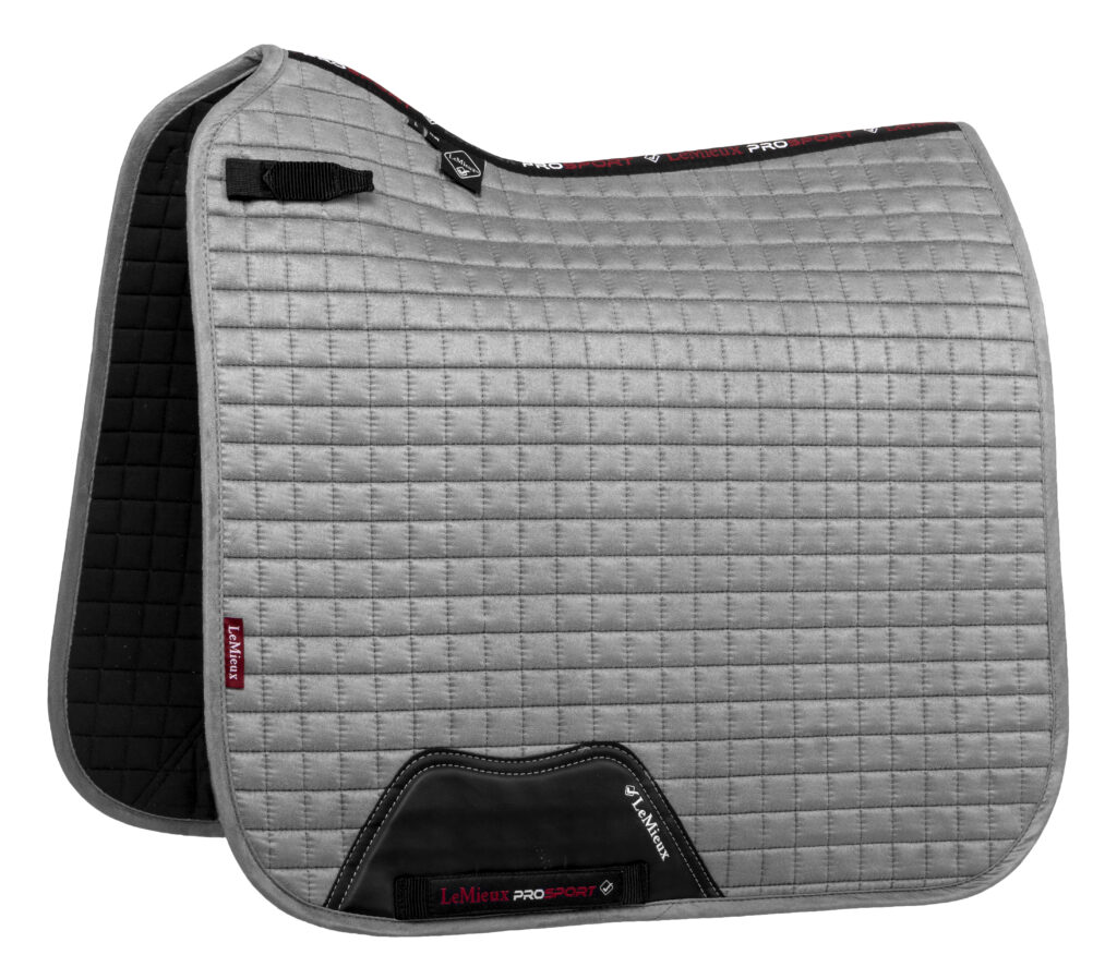LeMieux Suede Dressage Square Grey
