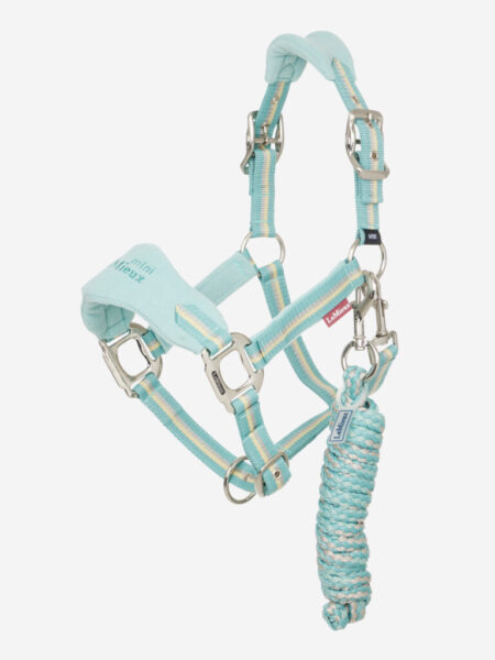 LeMieux Mini Vogue Headcollar & Rope Aqua