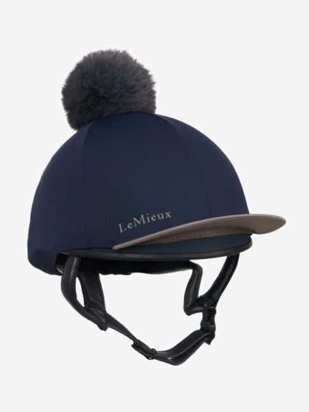 LeMieux Pom Hat Silk Navy