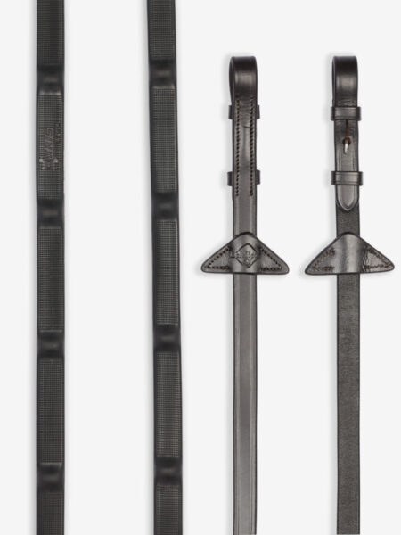 LeMieux Ergo Rubber Grip Reins Brown
