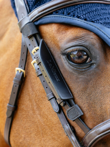 LeMieux Leather Bridle Blinkers
