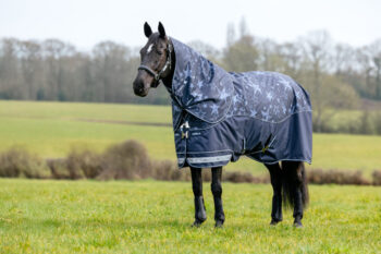 LeMieux Arika Star Turnout Rug Navy 200g