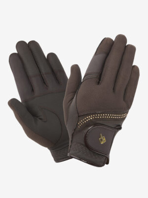 LeMieux Crystal Gloves Espresso