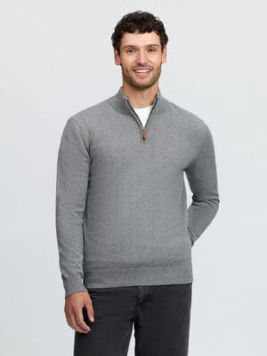 LeMieux Mens Quarter Zip Knit