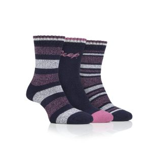 Jeep Ladies Stripe Socks - 3pk