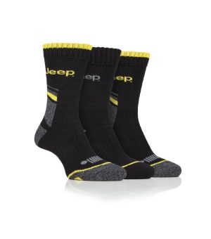 Jeep Mens Work Socks - 3pk