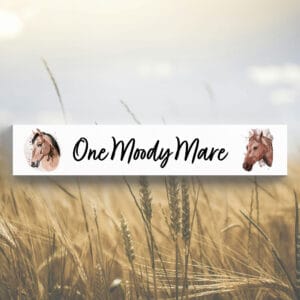 One Moody Mare Momento Block