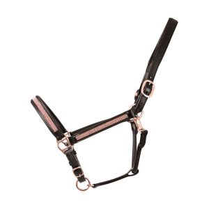 Hy Equestrian Rosciano Rose Gold Headcollar