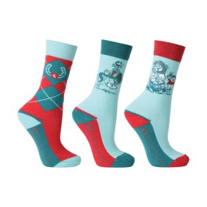 Hy Equestrian Thelwell Collection The Greatest Socks Pk3