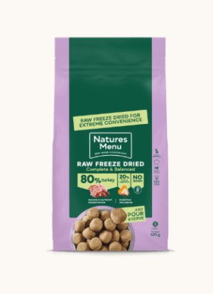 Natures Menu Raw Freeze Dried 80/20 Turkey