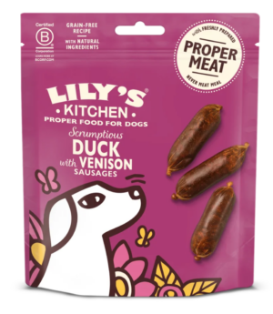 Lilys Kitchen Duck And Venison Sausages 70g