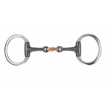 Shires Black Sweet Iron Flat Ring Eggbutt With Lozenge