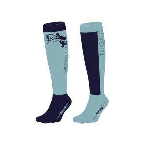 Toggi Womens Apply More Leg Compression Socks 2pk Blue 4-8
