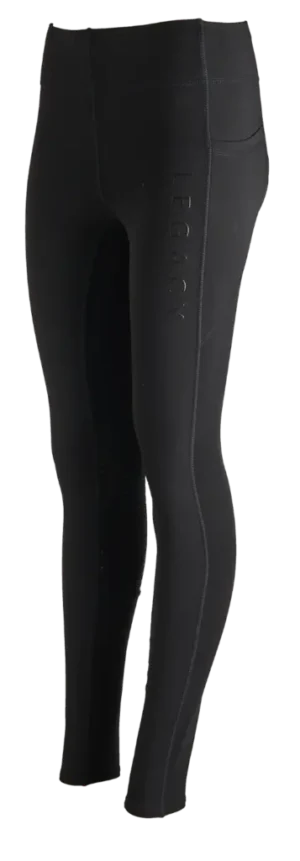 Legacy Elite Rider Kids Thermal Tights Black