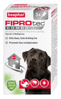 Fiprotec Combo Large Dog 20-40Kg 3x Pippette