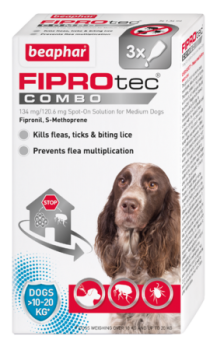 Fiprotec Combo Medium Dog 10-20kg 3x Pippette