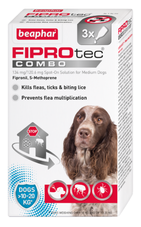 Fiprotec Combo Medium Dog 10-20kg 3x Pippette