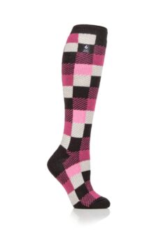 Heat Holders Eglin Ladies Checked Long Socks – 2.3 Tog