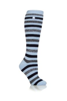 Heat Holders Grafton Ladies Stripe Lite Long Socks – 1.6 Tog