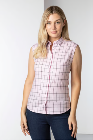 Rydale Ladies Hannah Sleeveless Country Shirt - Kate Tweed