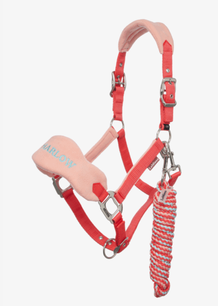 LeMieux Harlow Vogue Headcollar & Leadrope Coral Crush
