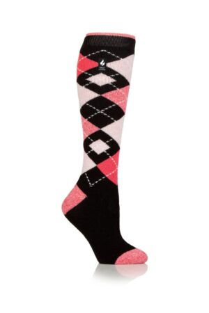 Heat Holders Hawthorn Ladies Argyle Lite Long Socks - 1.6 Tog