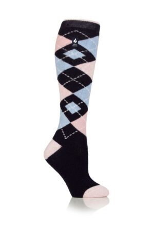 Heat Holders Hexham Ladies Argyle Lite Long Socks - 1.6 Tog