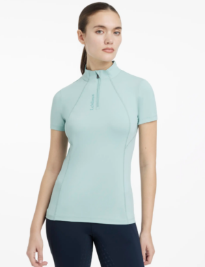 LeMieux Classique Short Sleeve Base Layer Aqua