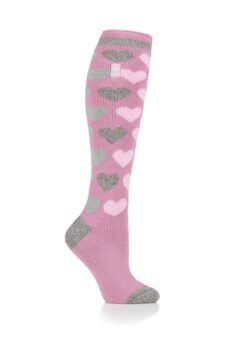 Heat Holders Jackson Ladies Hearts Lite Long Socks – 1.6 Tog