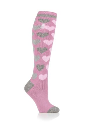 Heat Holders Jackson Ladies Hearts Lite Long Socks - 1.6 Tog